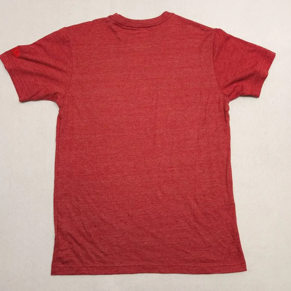 The North Face Explore Short Sleeve Crew Neck Graphic T-Shirt Mens Size M Red